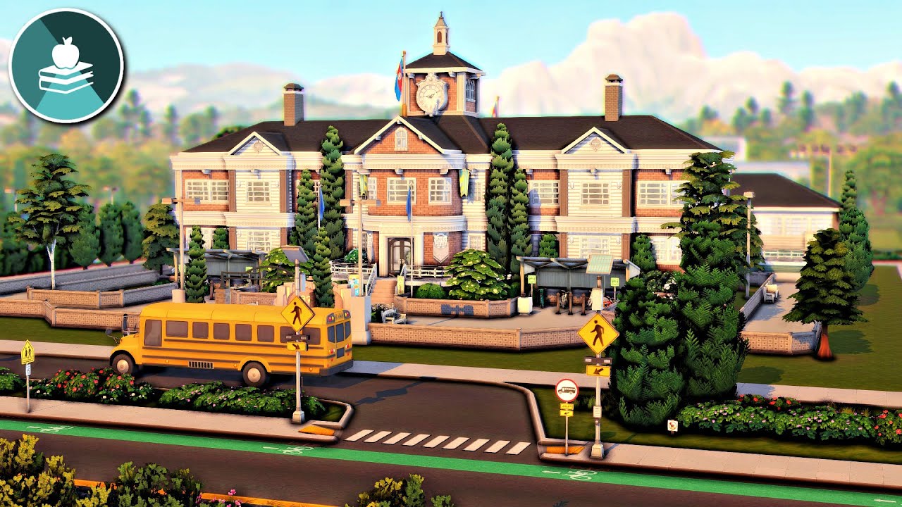 High School 🚌 || The Sims 4 High School Years: Speed Build