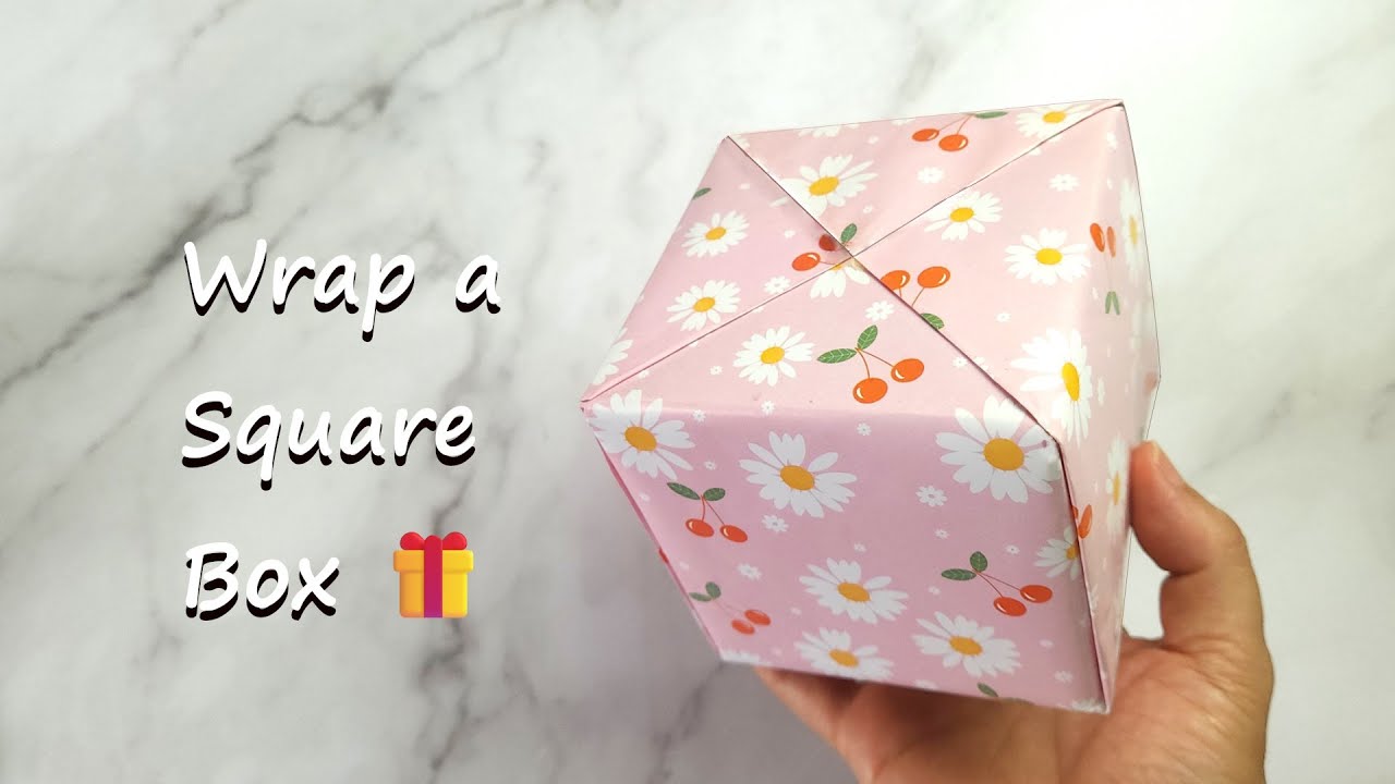 How to Wrap a Square Gift Box | Easy Gift Wrapping Ideas