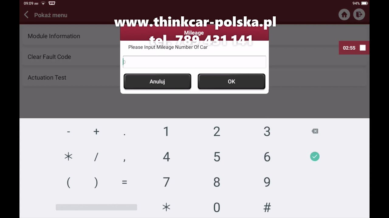 THINKCAR / THINKTOOL MASTER /   Peugeot 508 rok 2014 THINKCAR-POLSKA