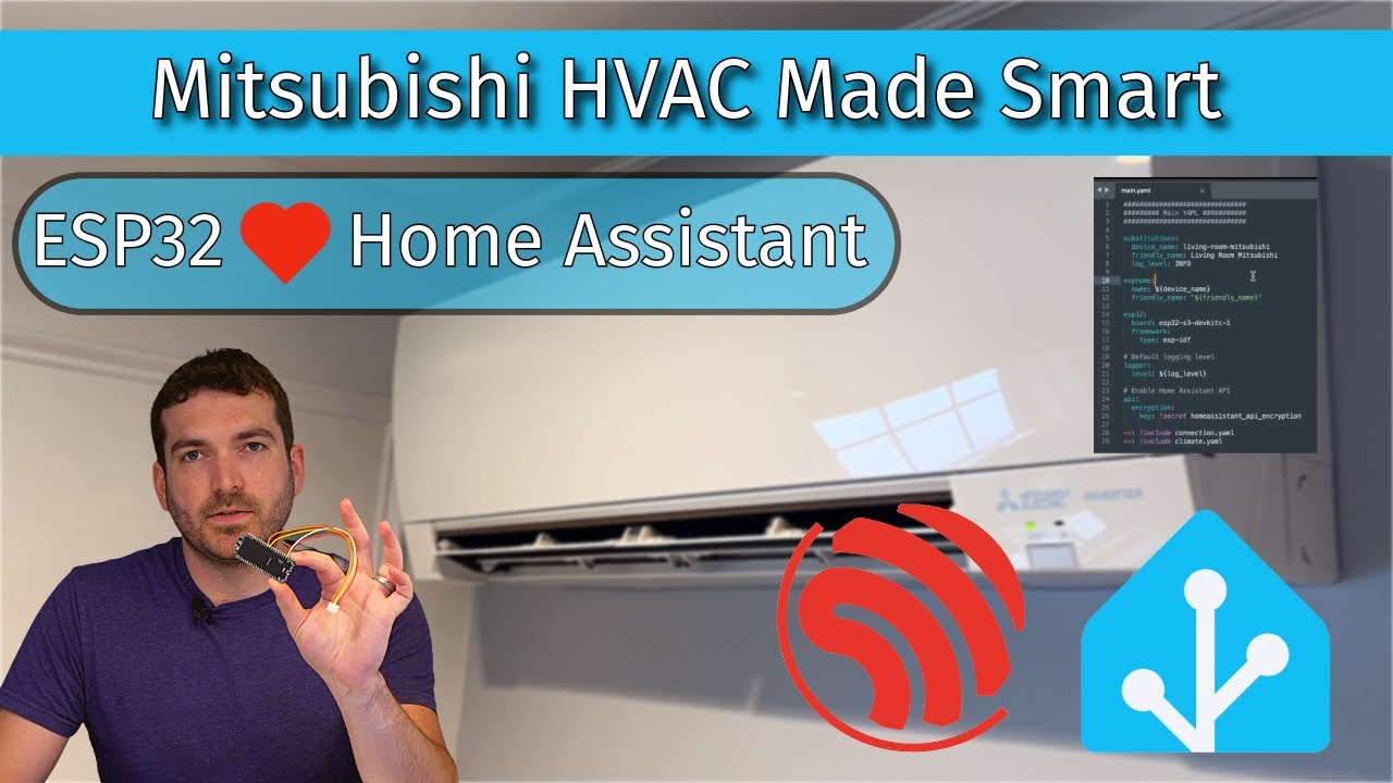 Руководство по ESP32: интеграция Mitsubishi HVAC с Home Assistant