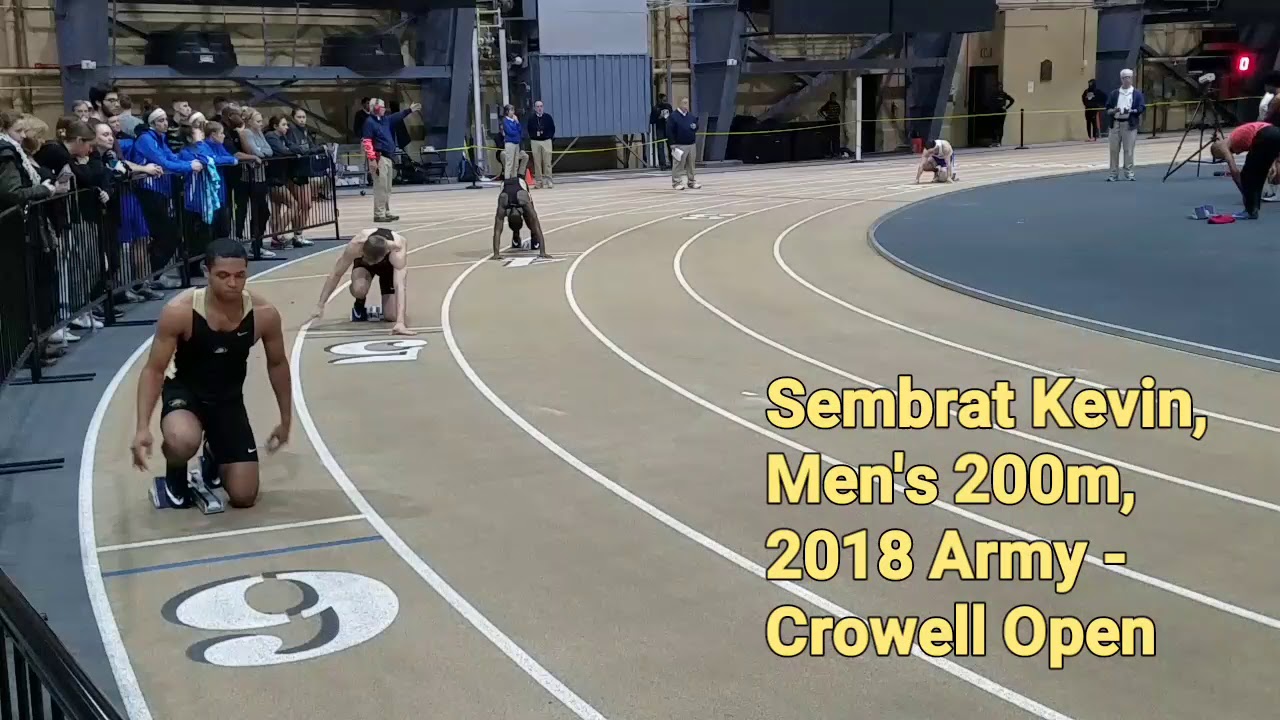 Sembrat Kevin, 2nd in 200m ~22.6s, 2018 Army Crowell Open