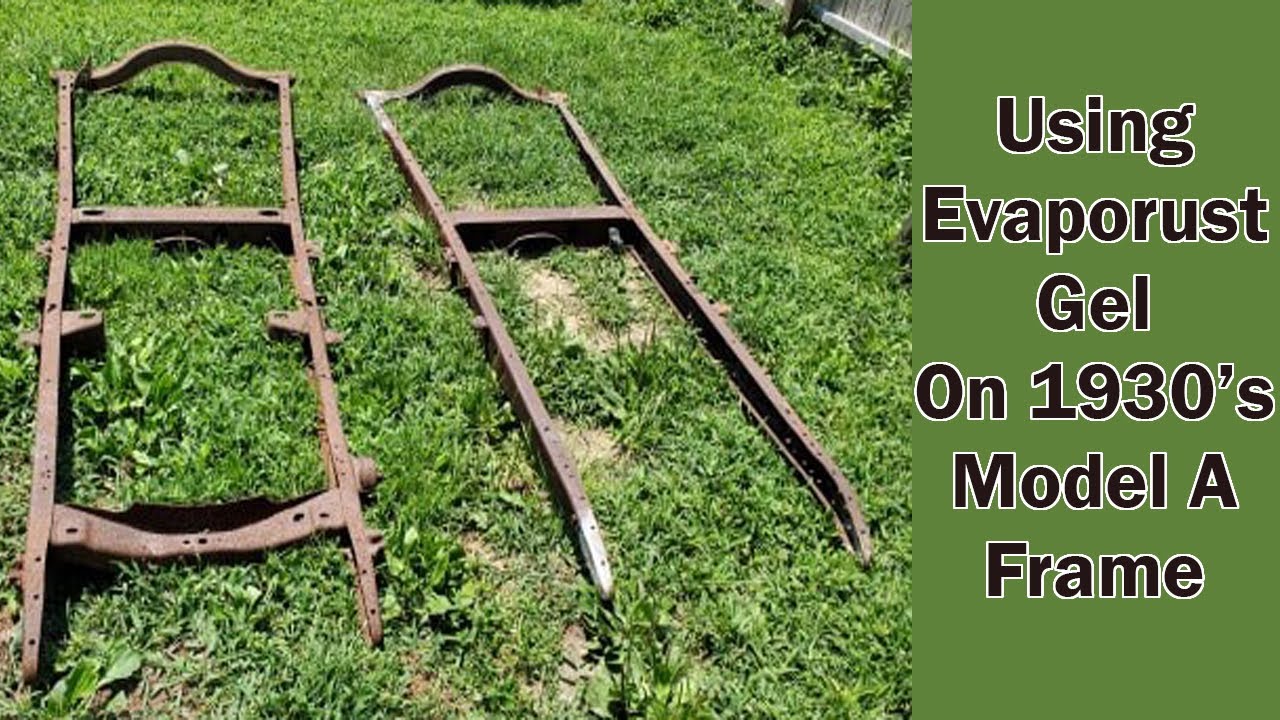 Removing Rust From a 1930's Model A Frame with Evaporust Gel