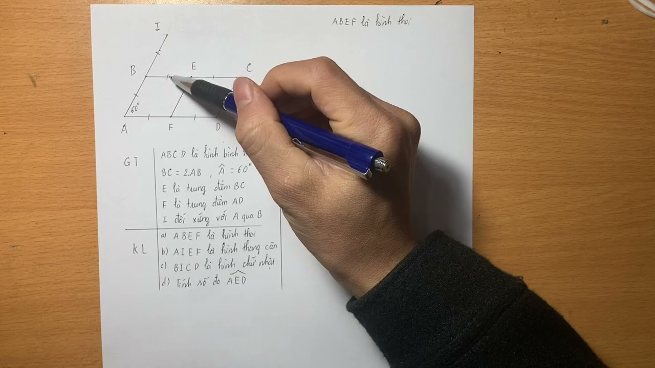BÀI GIẢNG TOÁN 8: Chứng minh hình thang cân, hình bình hành, hình chữ nhật, hình thoi.