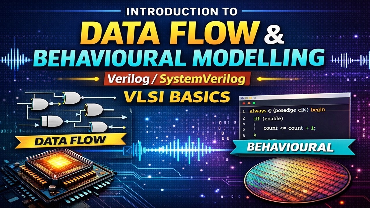 Introduction to Data Flow and Behavioural Modelling | Verilog/SystemVerilog | VLSI Basics