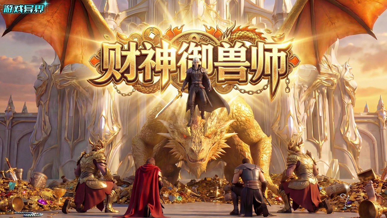 游戏融合现实，深知钱权深度绑定的道理的我在游戏关闭充值入口前，花费亿万家财，转职神级职业【财神】，当游戏映照现实时神级NPC抢着给我当牛马#漫画解说 #小说 #游戏异界 #御兽