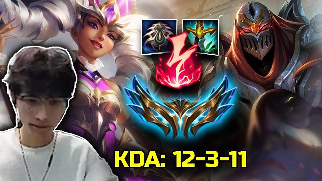 BeiFeng : Qiyana vs Zed Full Game / He Just too Good in TEAMFIGHT - Engsub