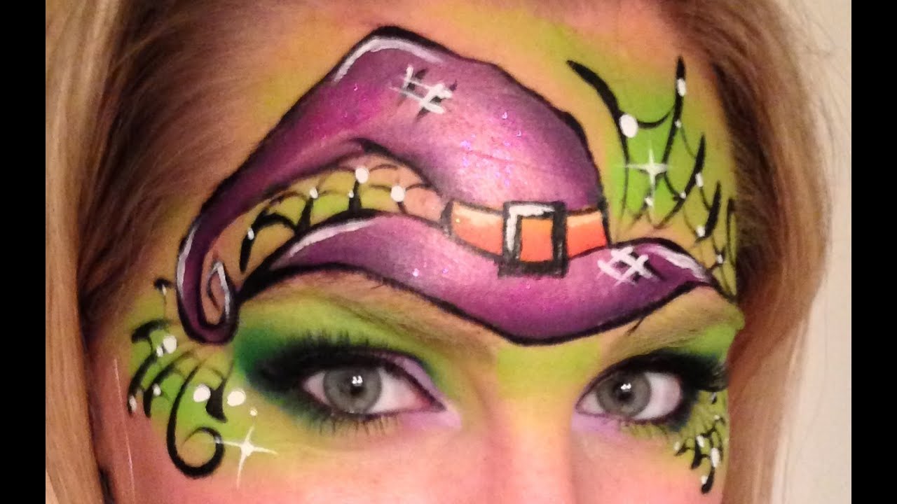 Witch Hat Face Painting