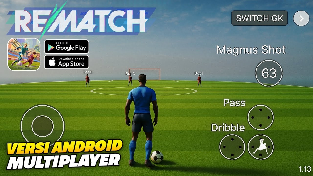 REMATCH Mobile - Game Sepak Bola Unik Mirip Blue Lock! Bisa Offline & Unlock All Skils