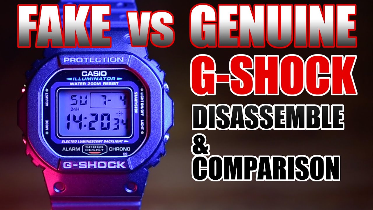 G-SHOCK DW-5600 Fake VS Genuine. Both disassembled and comparison -China G-Friends-