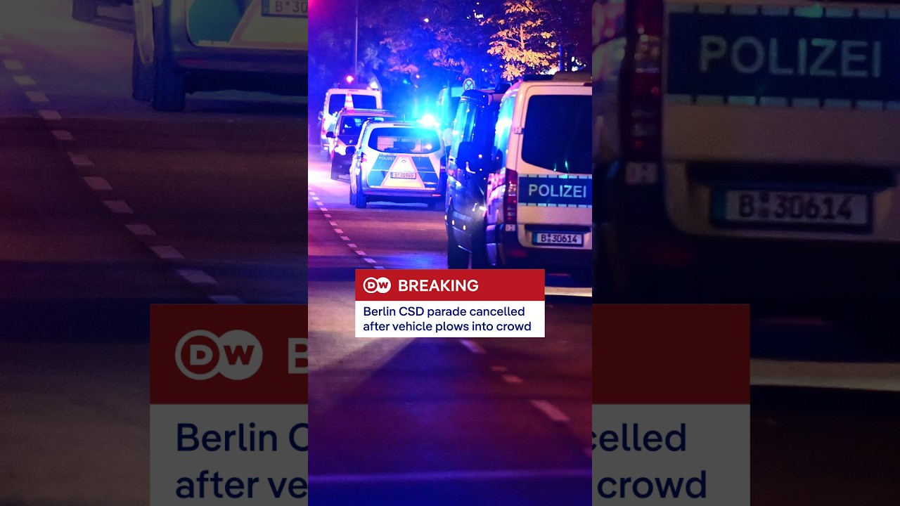 Berlin CSD parade cancelled after vehicle plows into crowd | DW News