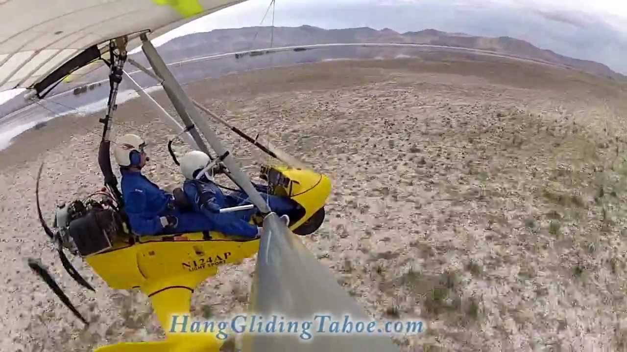 Trike Flying Intro Part 2 Descent From 10000 feet MSL, Ground Skimming, and Landing in high winds