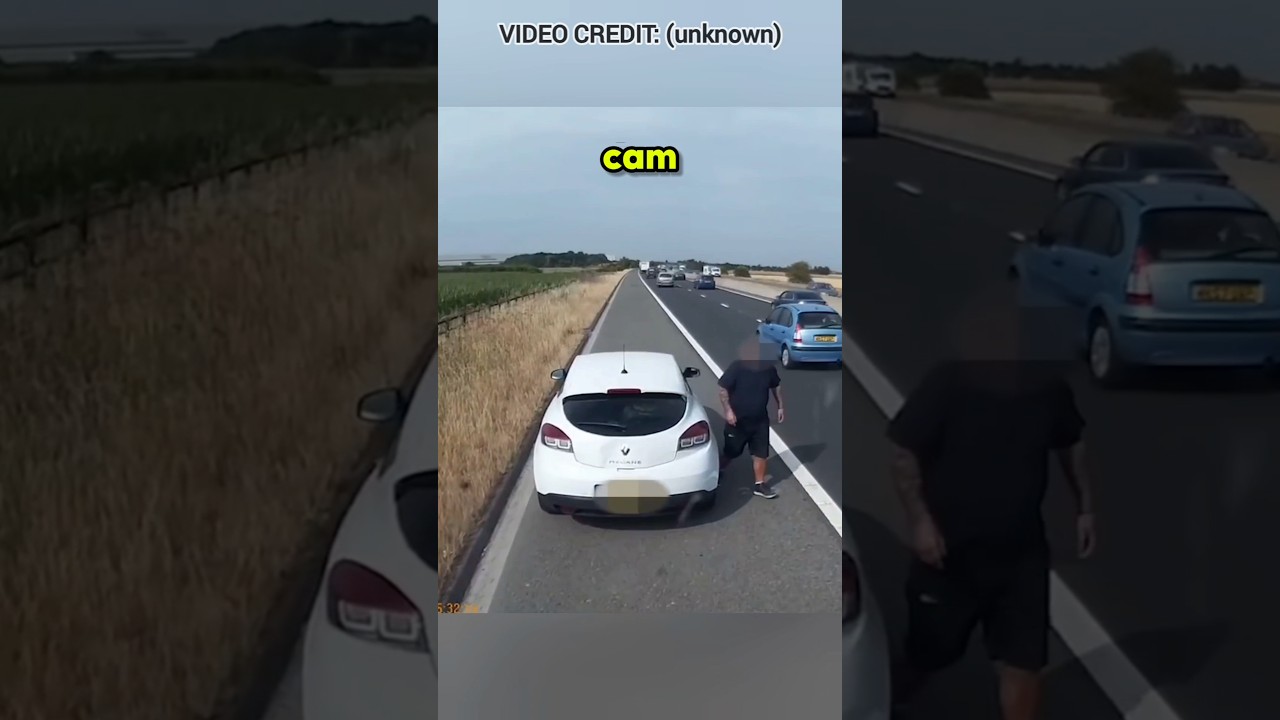 Instant Karma For Brake Checking An 18-Wheeler Truck