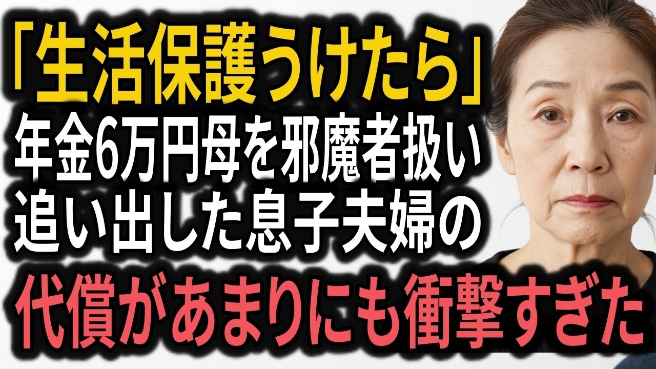 「生活保護うけたら」年金6万円母を追い出した息子夫婦　息子夫婦が迎えた壮絶な結末