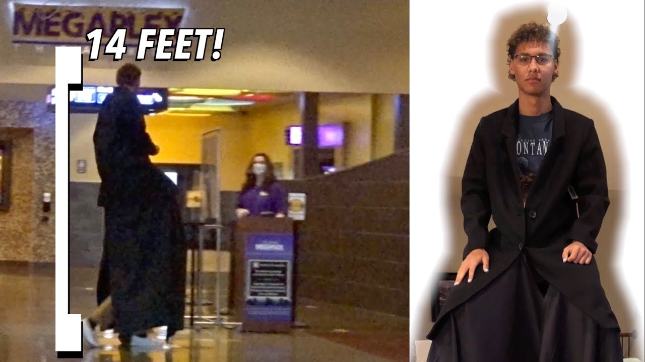 Two People In Trench Coat Prank! (one ticket please)