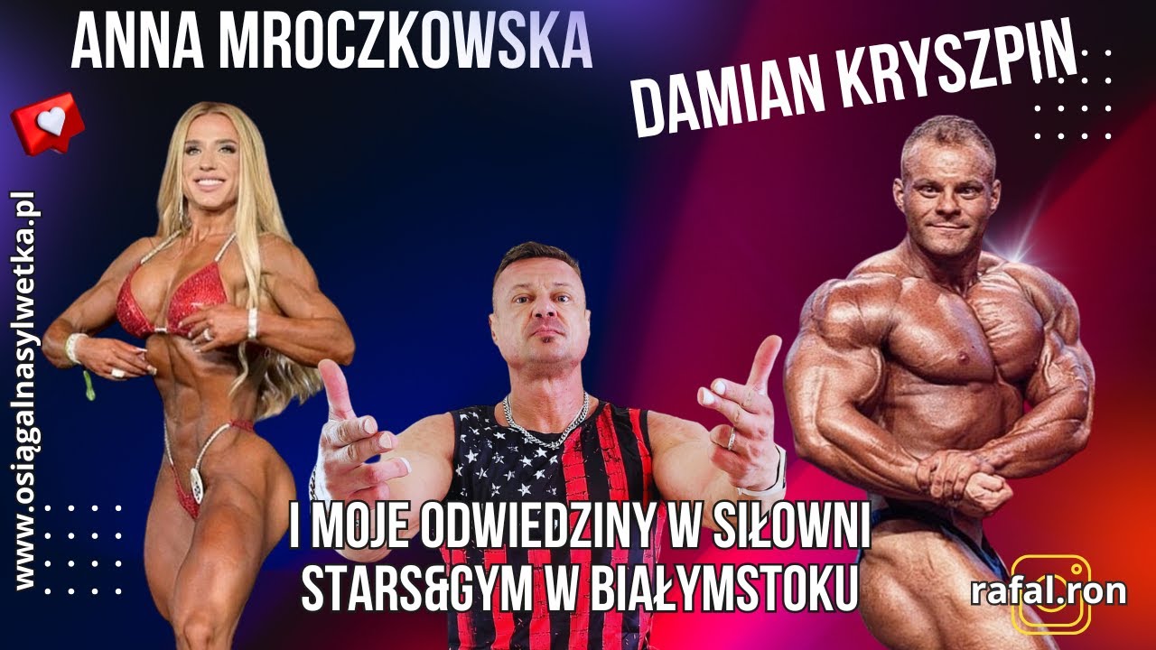 Anna Mroczkowska, Damian Kryszpin, Rafał Ron w Stars gym Białystok.