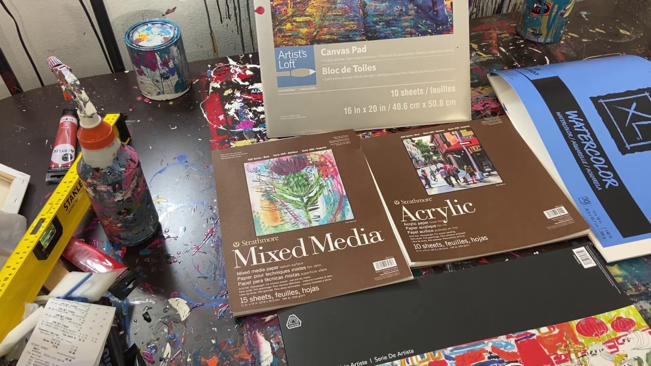 Which Paper Should You Use For Painting? [Canson vs Strathmore vs Artist Loft]
