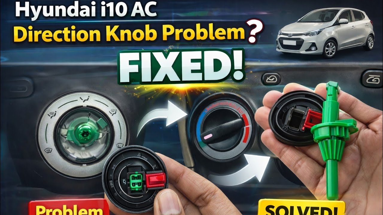I10 Car AC Knob. I10 Car AC Knob Broken. Hyundai I10 Car AC Knob Replacement.