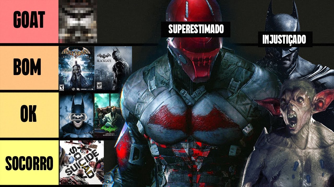 RANKEANDO TODOS BATMAN ARKHAM - Do Asylum até Esquadrão Suicida