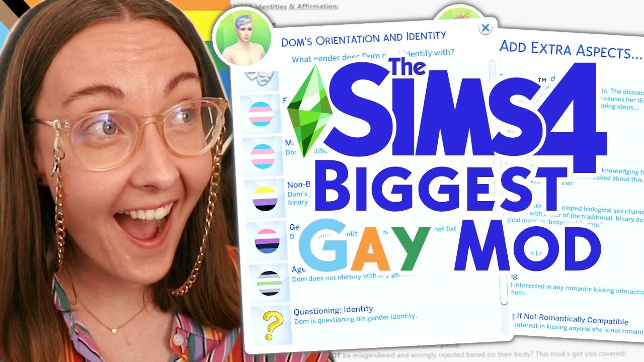I played the sims 4 with the biggest gay mod I could find!