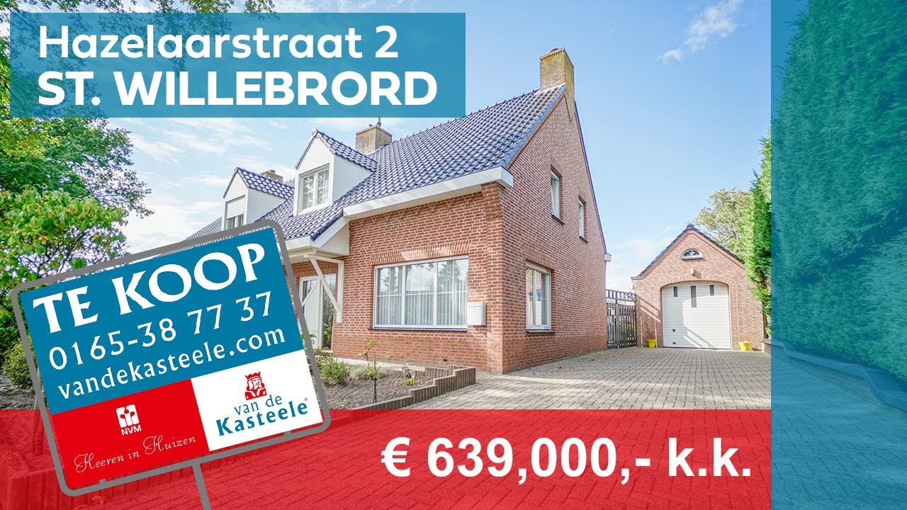 Halfvrijstaande levensloopwoning | Grote tuin  Vrijstaande garage | Hazelaarstraat 2 St. Willebrord