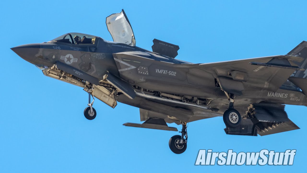 USMC F-35B Lightning II Hover and Aerobatic Demo - MCAS Miramar Airshow 2022