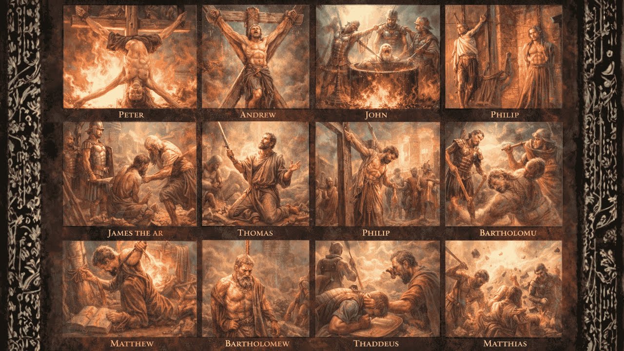 El Destino Trágico de los 12 Apóstoles de Jesús