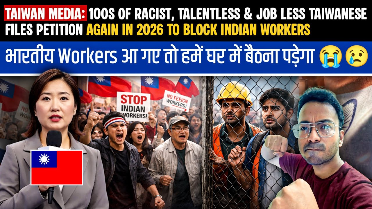 FRESH PROTESTS AGAINST INDIAN WORKERS BY INSECURE TAIWANESE WORKERS