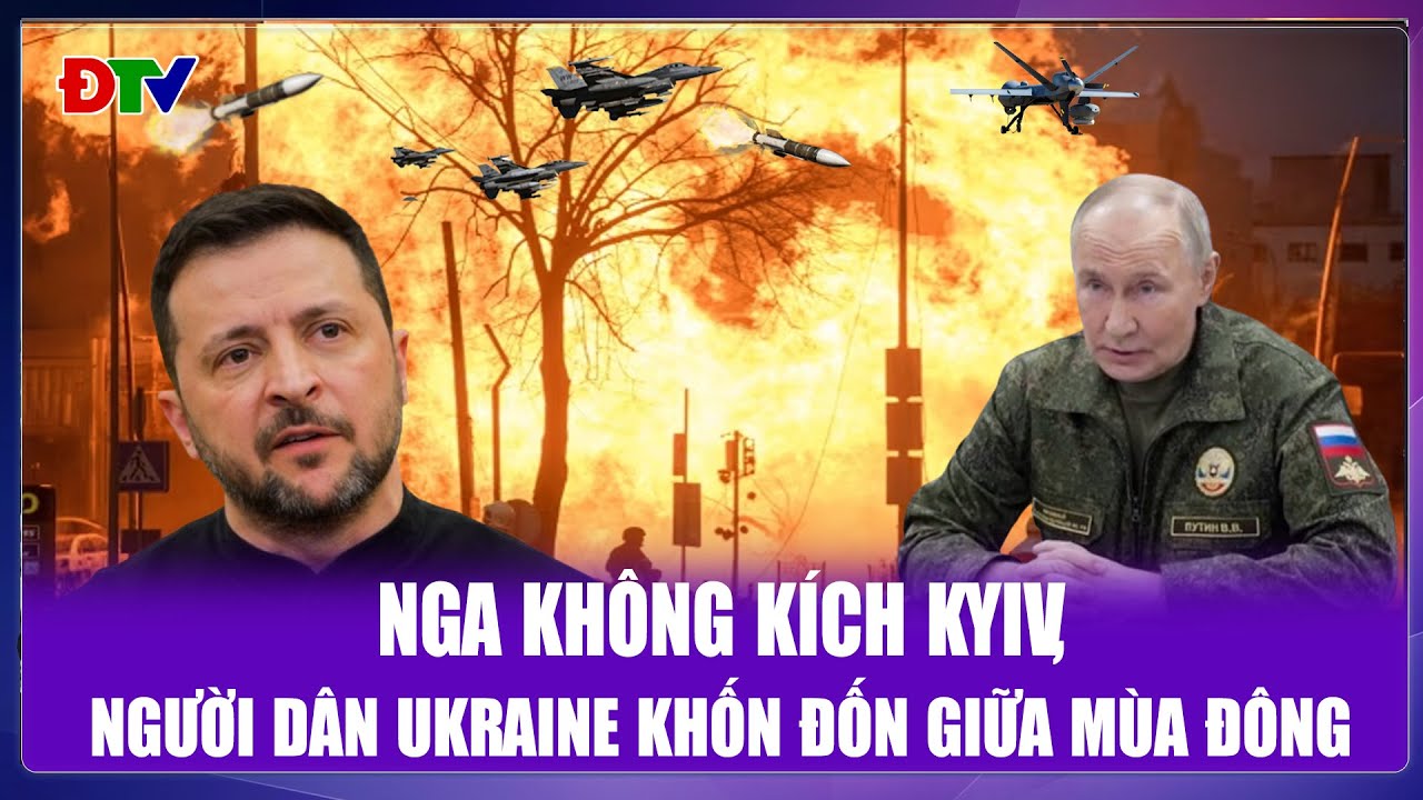 THỜI SỰ QUỐC TẾ CHIỀU 21/1: Nga không kích thủ đô Kyiv, người dân Ukraine khốn đốn giữa mùa đông