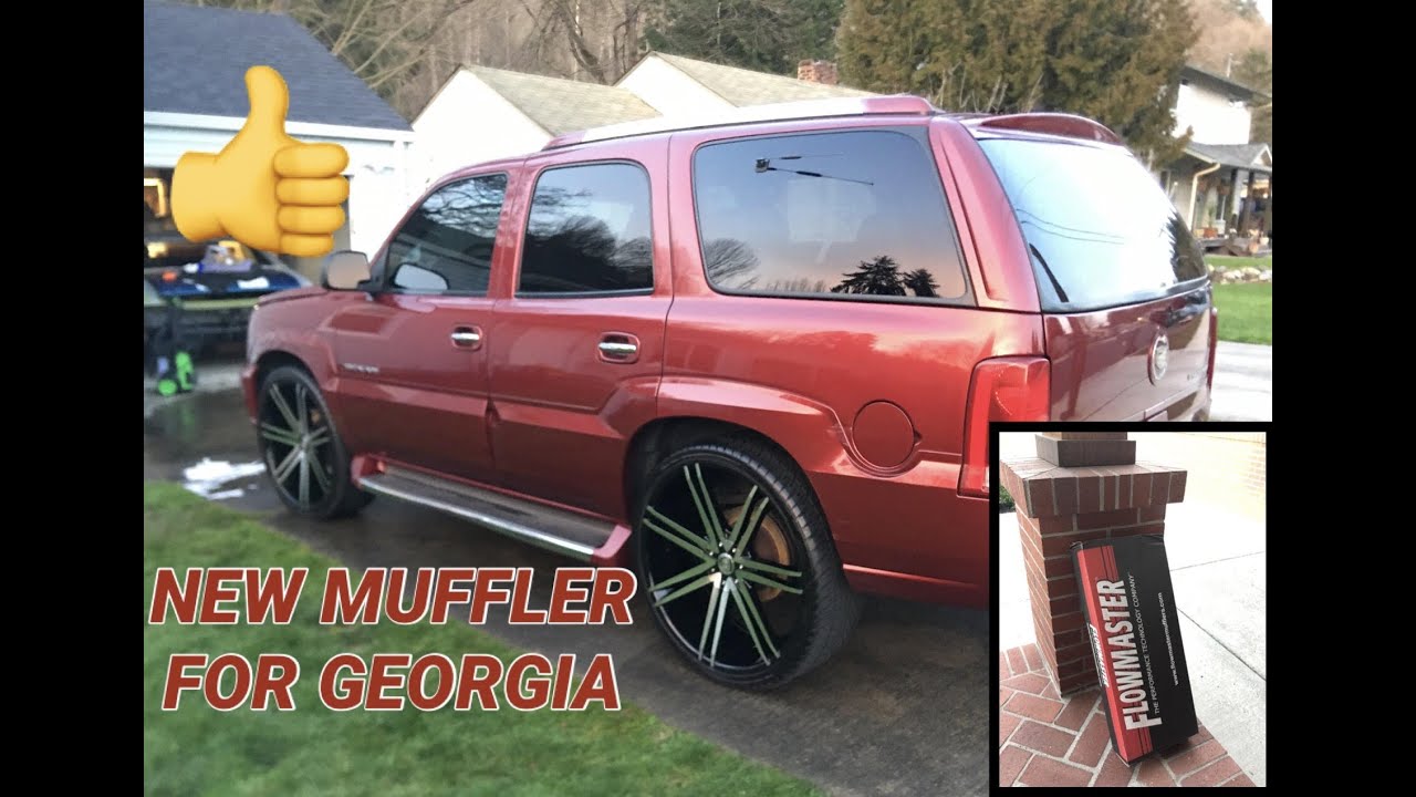 Cadillac Escalade New Flowmaster Super Delta 50 Muffler! | NO DRONE!