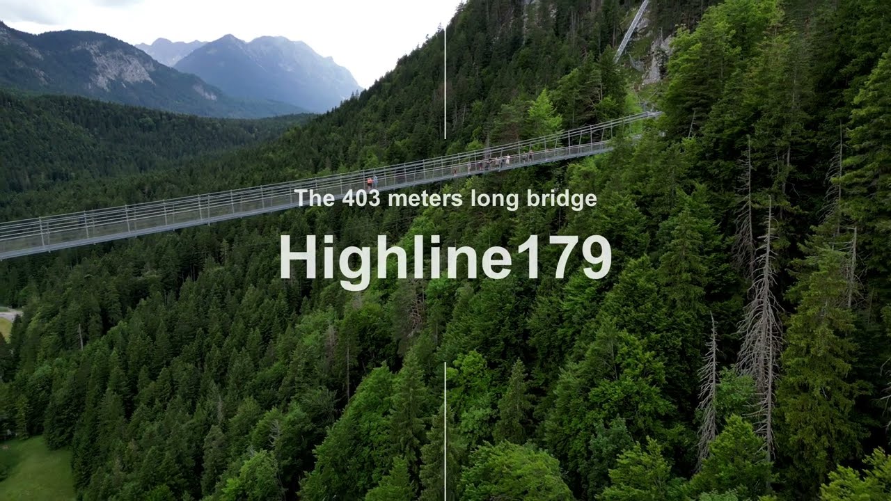 Don't miss - Highline179  - Suspended bridge in Tirol, Austria - 4MP drone view