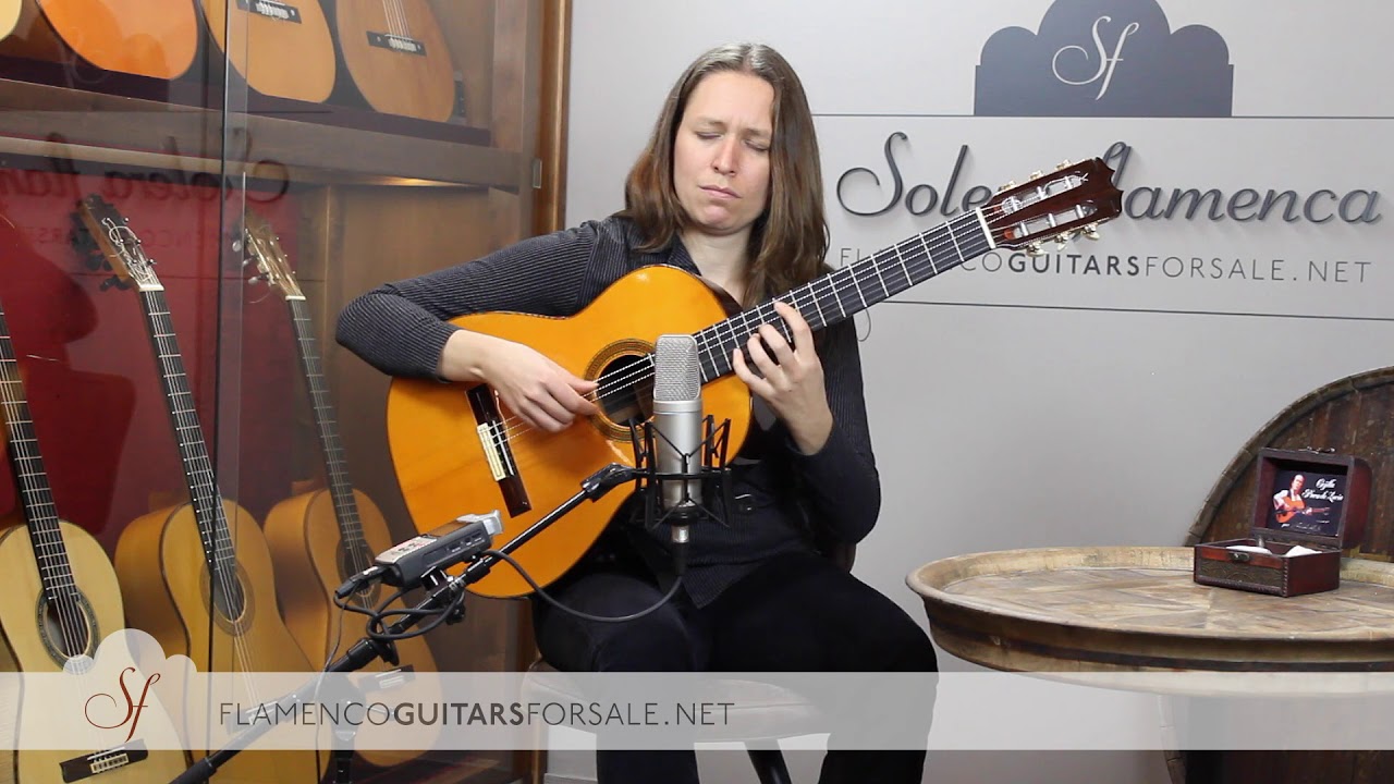 Hermanos Conde 1989 flamenco guitar for sale played by Isabelle Laudenbach