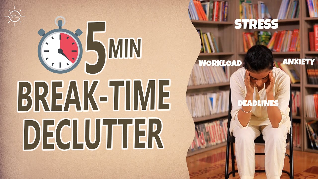 8 Simple Stretches to Calm Your Mind at Work 💼 |5-Minute-Yoga| Abhyas School of Yoga | #shorts