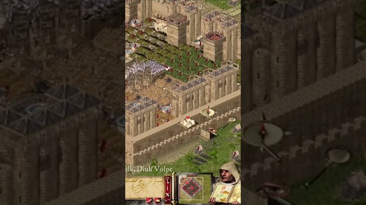 🏰ZAMEK ODPORNY NA WSZYSTKO🏰#shorts  #stronghold  #crusader