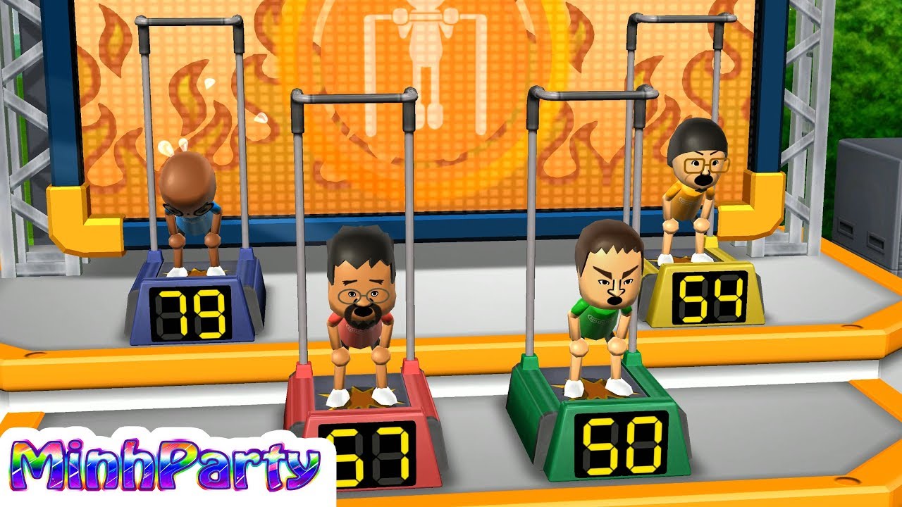 Wii Party Battle Minigames Spiderman vs Kentaro vs Shinta vs Shinnosuke Gameplay