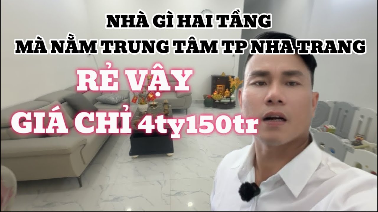 QUÁ RẺ CHO CĂN NHÀ HAI TẦNG TRUNG TÂM TP NHA TRANG. GIÁ CHỈ 4TY150tr