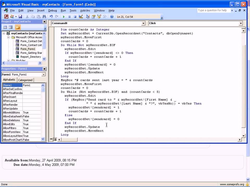 Loops and RecordSets in Access VBA