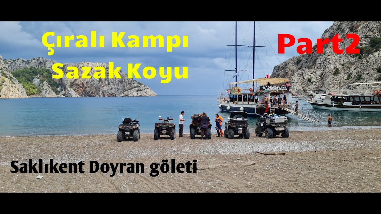 Antalya Sazak koyu, Saklıkent, Çıralı Kampı Offroad Tur'u