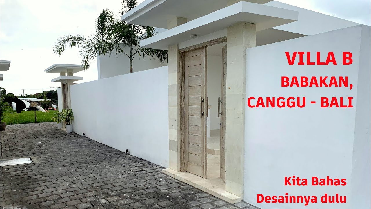 Villa Simple Minimalis di tanah 1 are dengan luas bangunan 60 m2