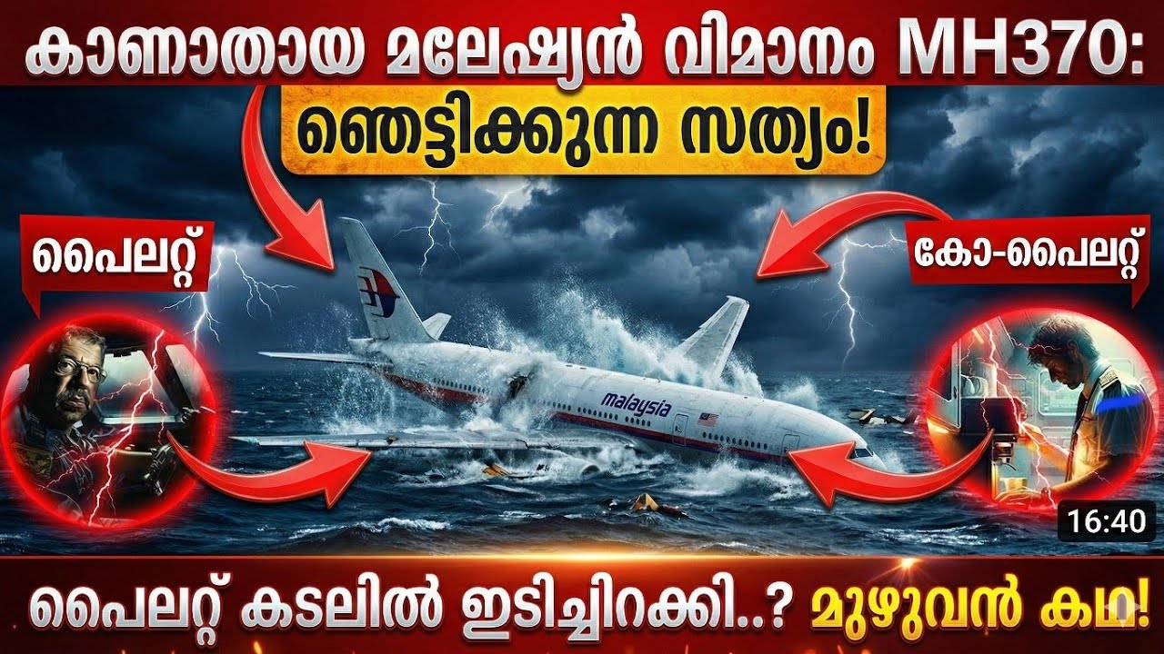 കാണാതായ മലേഷ്യൻ വിമാനം MH370 സമുദ്രത്തിൽ പൈലറ്റ് തന്നെ ഇടിച്ചിറക്കിയത്..? | MH370 Malayalam |