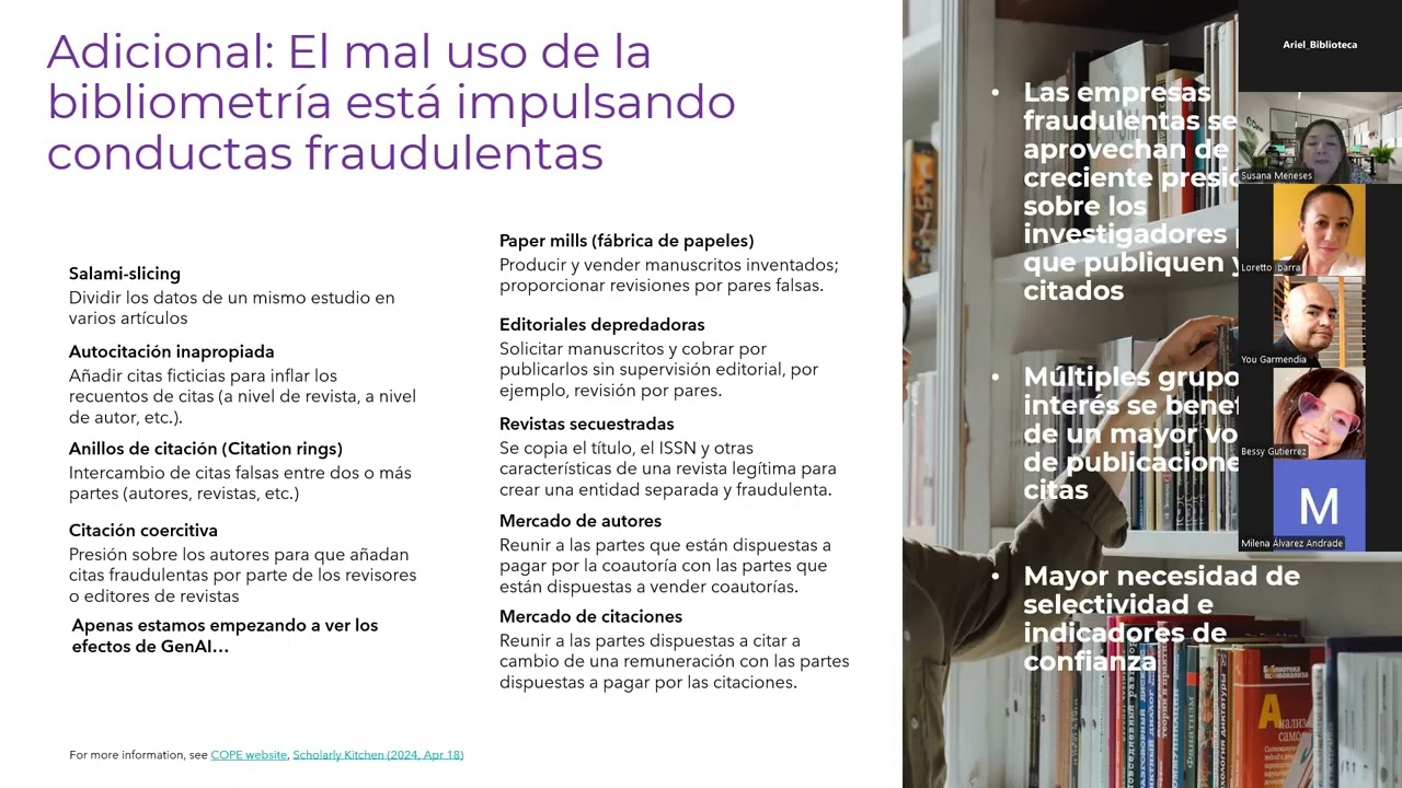 Cap. “Impulsa tu investigación Gestión de información y análisis científico con Web of Science