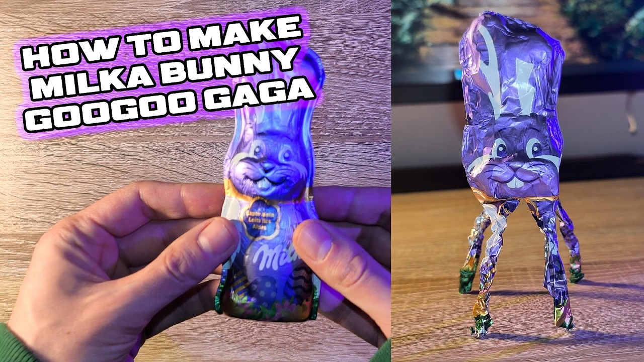 HOW TO MAKE A MILKA BUNNY GOOGOO GAGA
