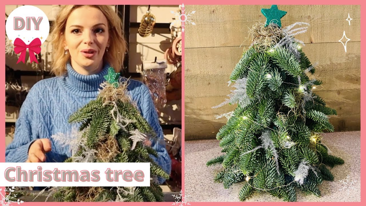 Hoe maak je zelf een KERSTBOOM 🎄 | Kerstbloemstuk #10 | Cursus bloemschikken #127