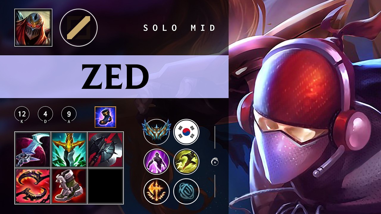 Zed Mid vs Yone - KR Challenger Patch 26.07