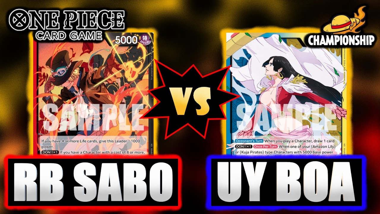 One Piece TCG: Разбор и анализ игры с Востока - UY Boa против RB Sabo (OP-14)