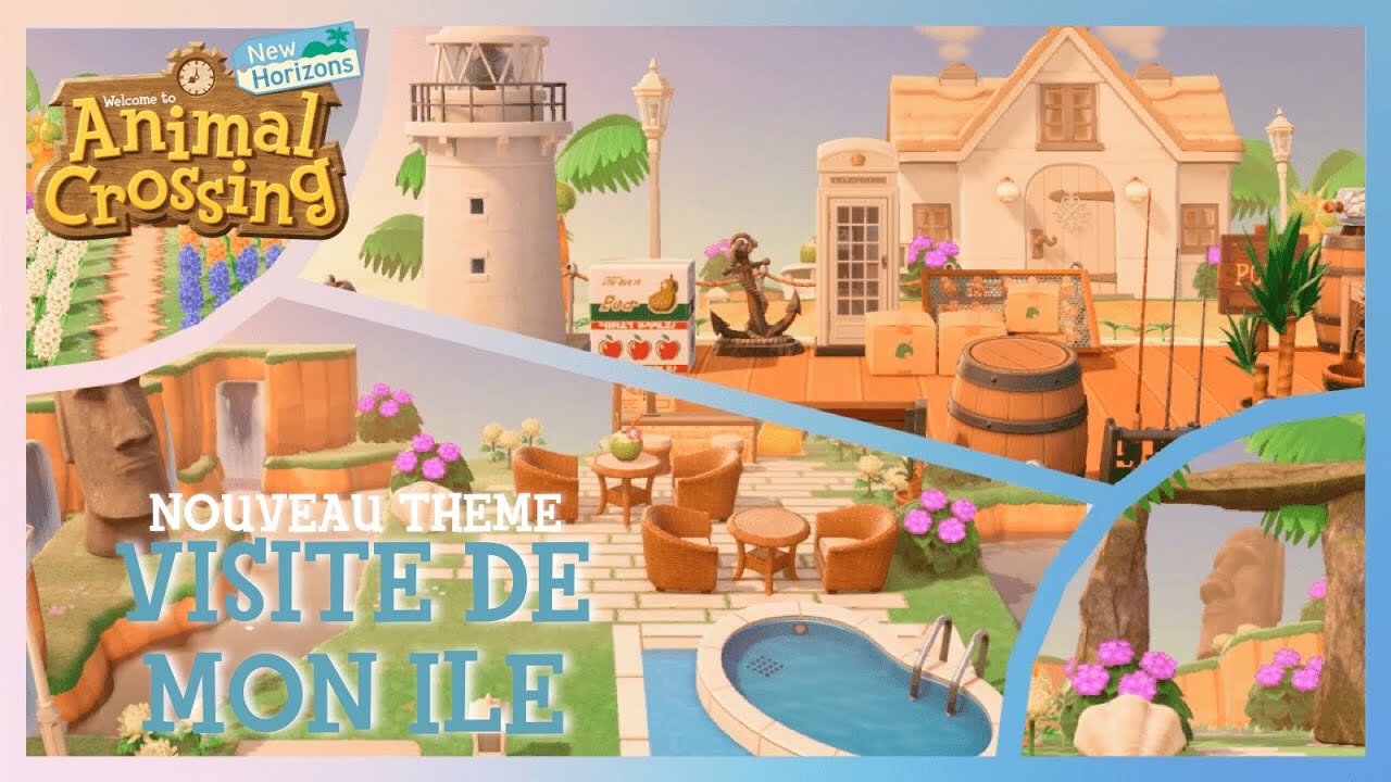 ❥ ANIMAL CROSSING NEW HORIZONS ⎮ VISITE DE MON ÎLE (TROPICALE)