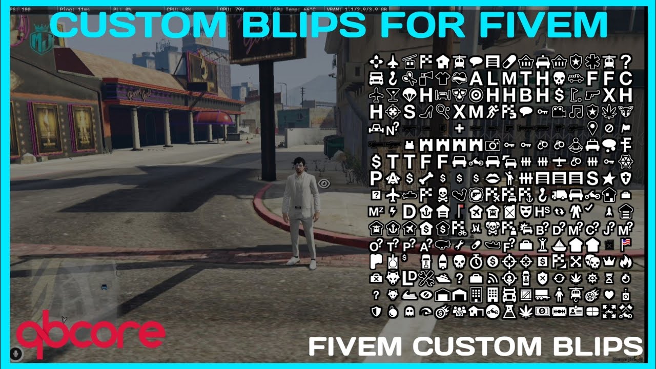QBCore Custom Blips Script *FREE* | FiveM Roleplay Scripts | FiveM Tutorial 2023 | MJ DEVELOPMENT