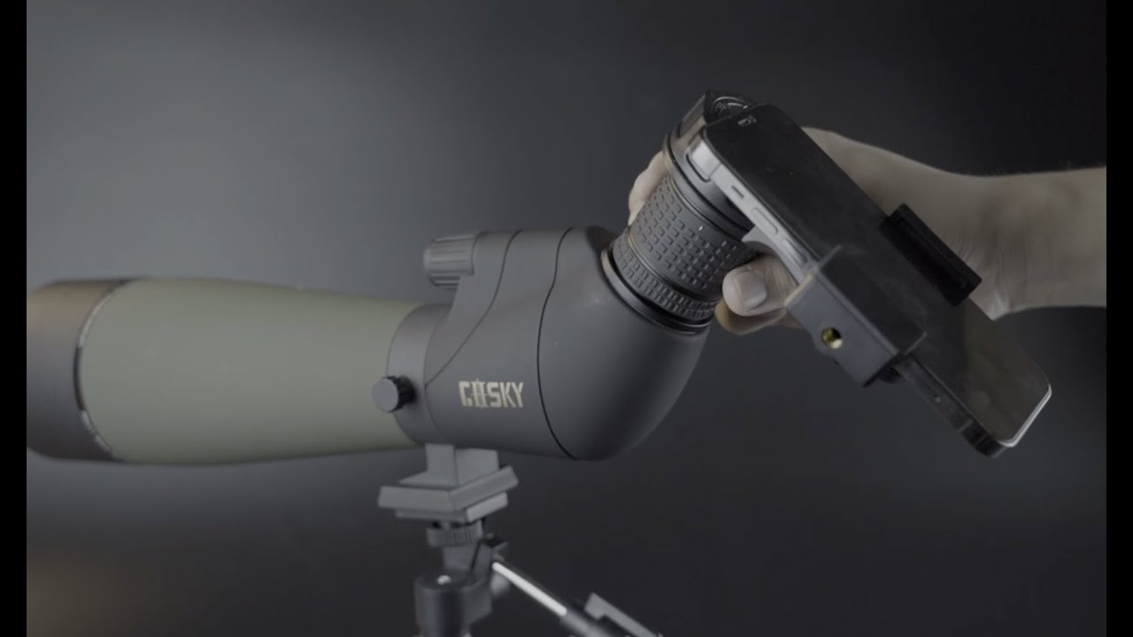GoSky&lsquo;s Smart Phone Adapter Tutorial - Compatible with Spotting Scope Binoculars,Monocular
