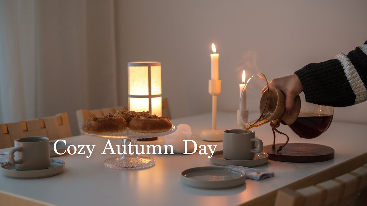 Cozy Autumn Day 🍂I Rainy Day Baking I Grocery, Salmon Soup I Nordic life