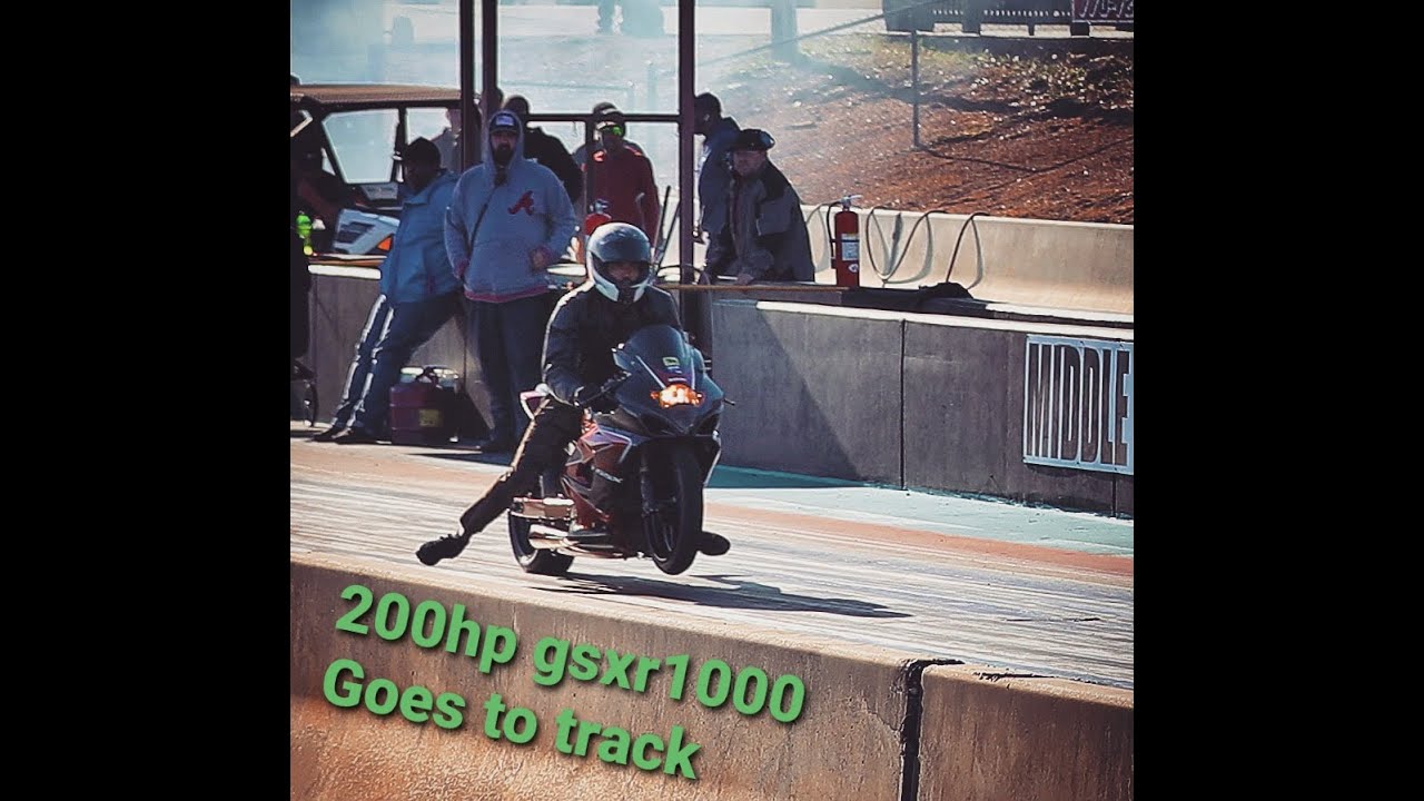 200hp GSXR1000 Drag Bike Goes To Track. Dragmax & Shinko Comparison