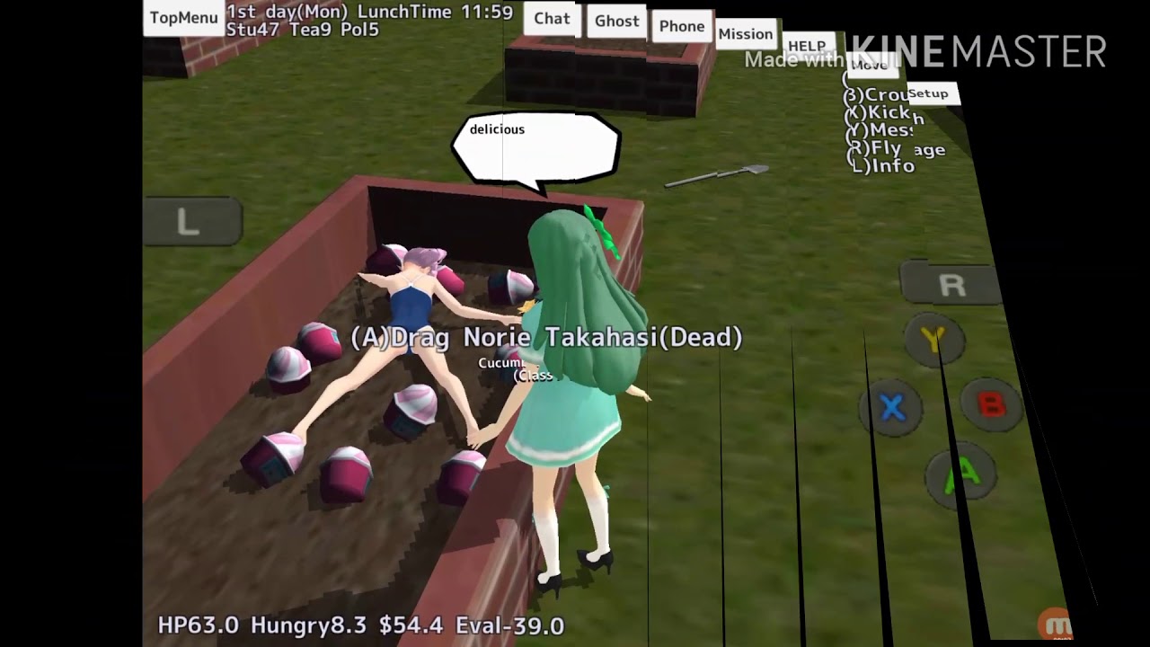 Making stuff in the garden with Cucumber Clone! | #1 | Schoolgirls simulator!!